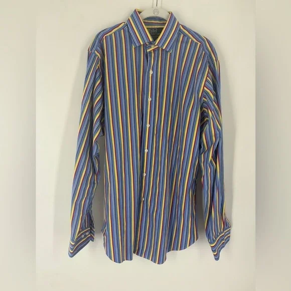 Ralph Lauren Multicolor Striped Men's Shirt - Picture 1 of 6